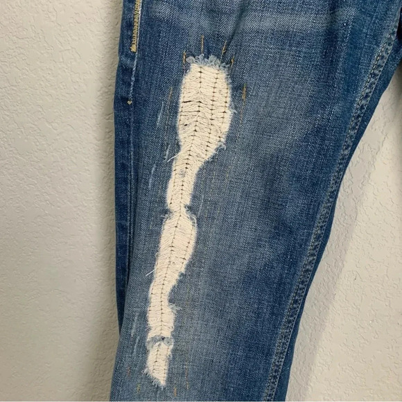 Jimmy Taverniti SO Jamie Women’s Distressed Ripped Stitch Boot Cut Jeans- 29 - Picture 3 of 12